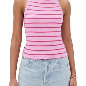 Free People We The Free Mia Striped Tank – Orchid Combo NWT